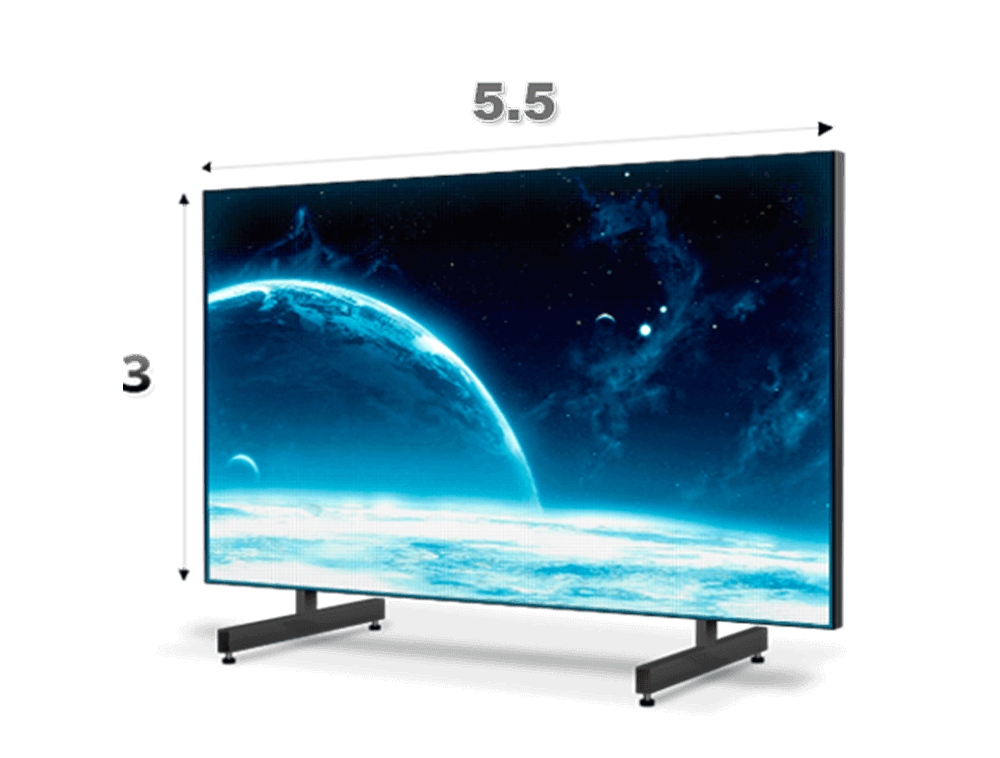 Светодиодный экран 5.5x3 метра
